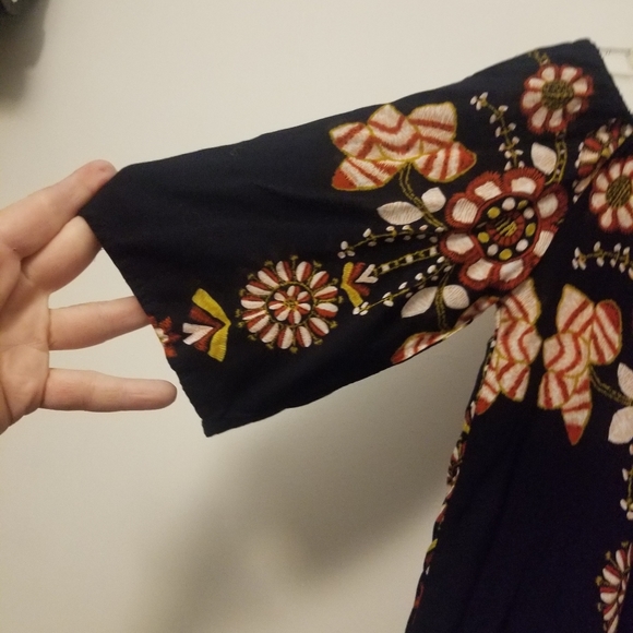 Ganji LA Cold Shoulder Off Shoulder Boho Top SZ Small - Picture 3 of 8